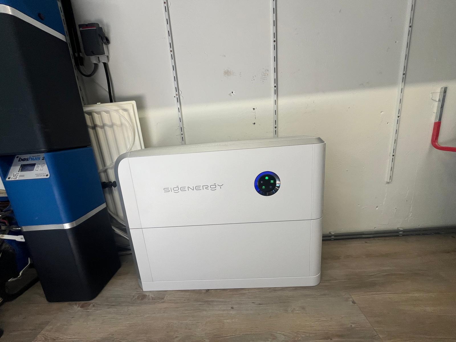 Sigenergy thuisbatterij bij Bosch-Buderus ketel
